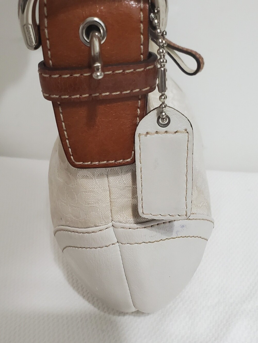 Coach 6351 Cream Signature Canvas Soho Hobo Y2K - Picture 4 of 14